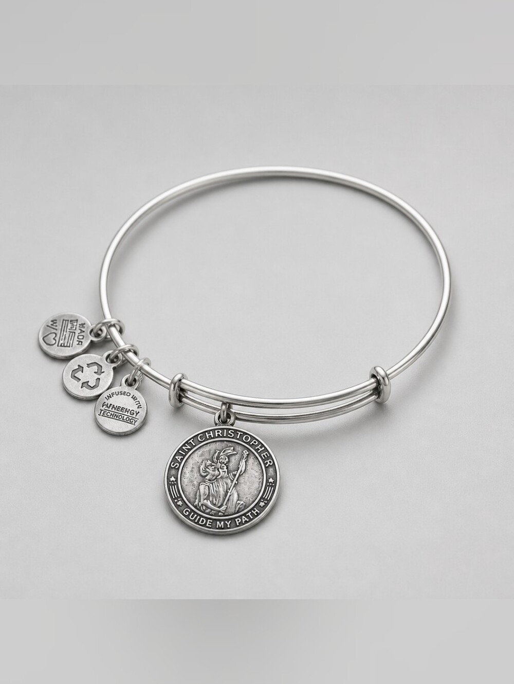 ALEX AND ANI Saint Christopher Charm Bracelet EUC
